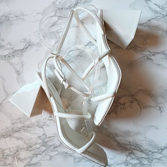 Aldo Miran open square toe heels strappy - Picture 4 of 6